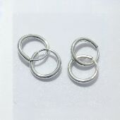 纯银999经典 耳环DIY手工耳饰冲冠特卖 百搭光面素款 亮面耳圈 时尚