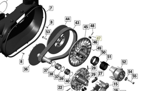庞巴迪 独行侠X3（ 2017-2021）从动皮带轮止推垫片