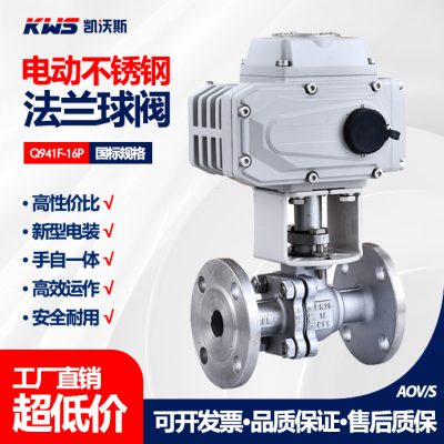 TWW不锈钢法兰电动球阀