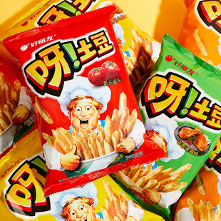 呀土豆70g*5袋薯条袋膨化休闲零食麻辣小龙虾脆脆星好吃抖音美食
