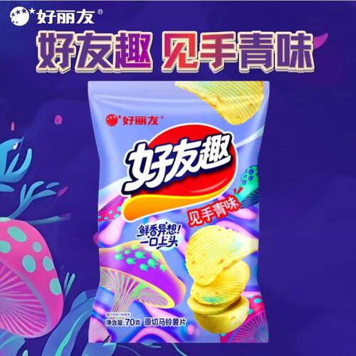 好丽友好友趣见手青味70g