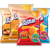 好丽友好友趣薯片125g超大包韩国泡菜味蜂蜜味膨化休闲小吃零食品