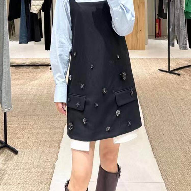 法式小香风气质名媛高级感套装女2024秋冬季新款衬衫背心裙两件套