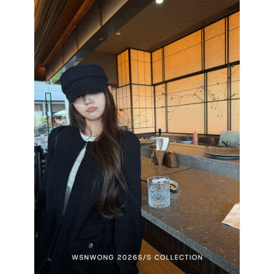 Wsnwong100棉纱黑色白色