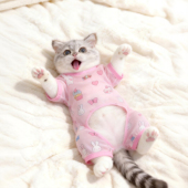 猫咪衣服夏天薄款 透气凉凉衣防掉毛狗狗空调服防晒衣小猫咪家居服