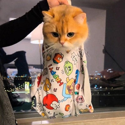 裹猫布猫咪剪指甲固定神器自粘包