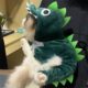 小猫咪衣服秋冬法兰绒搞怪恐龙装 布偶蓝猫保暖防掉毛宠物冬天衣服
