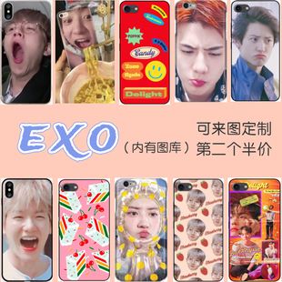 exo世勋伯贤可爱挡脸雨衣手机壳适用Nova6oppo苹果12华为vivo三星