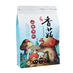 木耳香菇包装袋自封500g干货平菇蘑菇密封袋八边食品分装袋子定制