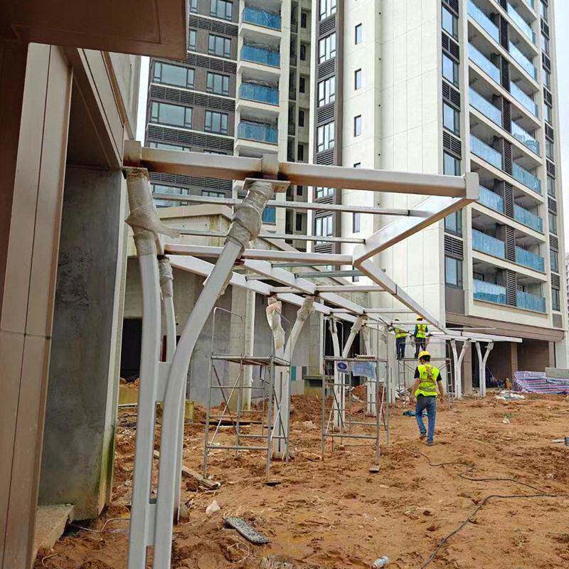 钢结构炭素钢结构楼梯承建厂房车库仓库停车场大型平台建筑工程