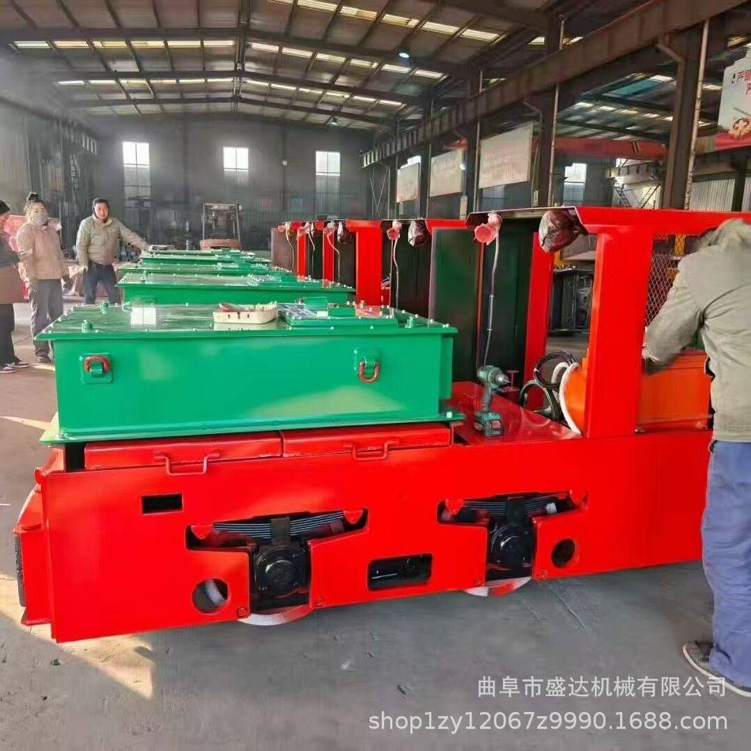 招远金矿运输矿石2.5T型蓄电池电机车山西平巷5吨2电一充电机车