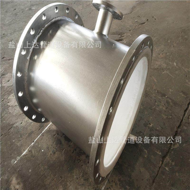 定制化工钢衬塑三通 PO/PE/PP衬塑三通 定做化工用衬四氟全盘三通