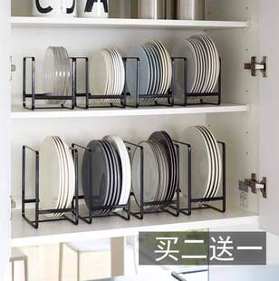 Cupboard dish rack table plate flatware storage rack drain