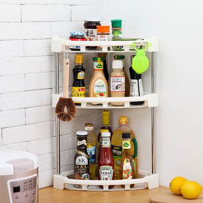 table corner shelf spice rack triangle spice box