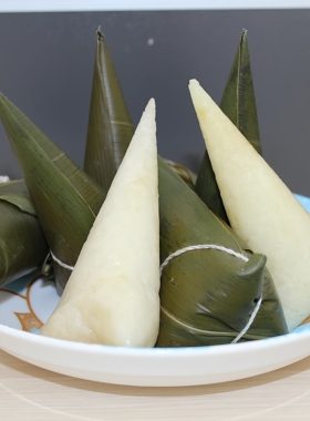 白米粽子纯糯米湖北恩施农家手工清水棕子原味新鲜白水粽真空袋装