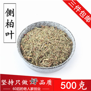 野生侧柏叶500克 做洗发水泡酒精脱发白发中药材 现采晒干侧柏叶