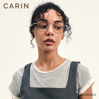CARIN眼镜框素颜高级感BREEZEXR,BLOSSOMXR近视细框全钛2025新款