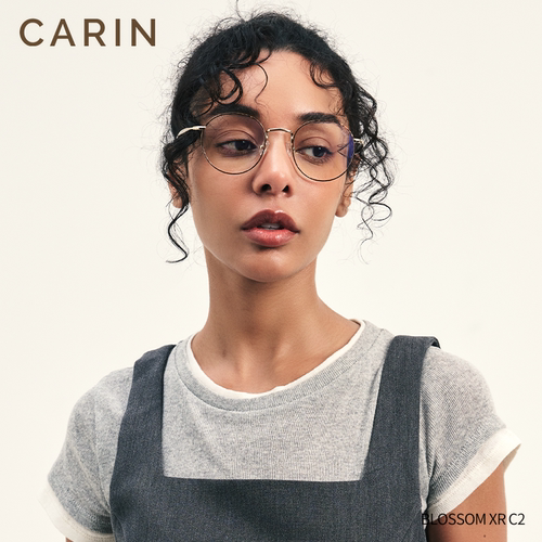 CARIN眼镜框素颜高级感BREEZEXR,BLOSSOMXR近视细框全钛2025新款