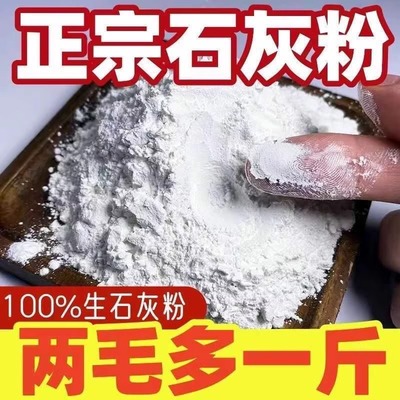 种菜生石灰粉杀菌消毒剂杀虫驱虫剂干燥剂改善水质改良土壤树木白