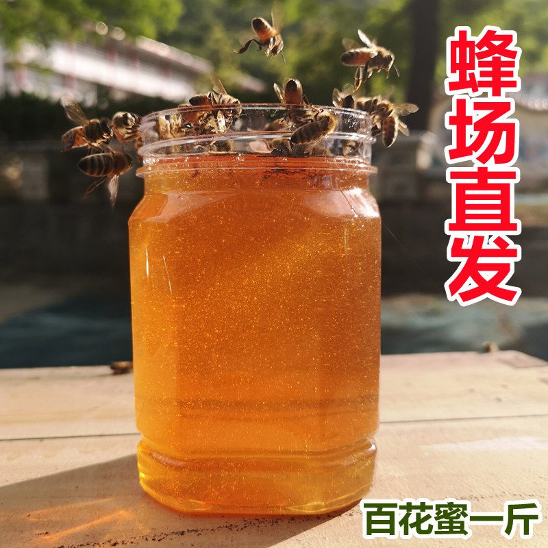 真蜂蜜纯正天然农家自产成熟百花蜜孕妇野生结晶土蜂蜜无添加500g