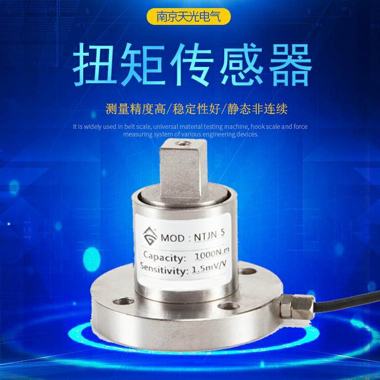 扭矩传感器NTJN-5扭矩力值测量静态非连续扭矩力矩转矩旋转力直销