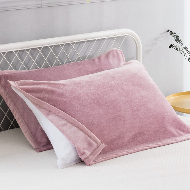 珊瑚绒枕巾女一对情侣装简约家用牛奶绒枕头巾加大柔软毛巾冬天厚,床上用品,枕巾,淘宝优惠券,粉丝福利购,淘宝优惠卷