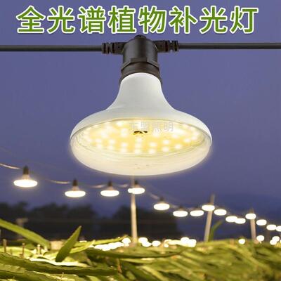 110V220VLED植物生长灯仿太阳光花卉绿植补光灯苔藓多肉火龙果菊