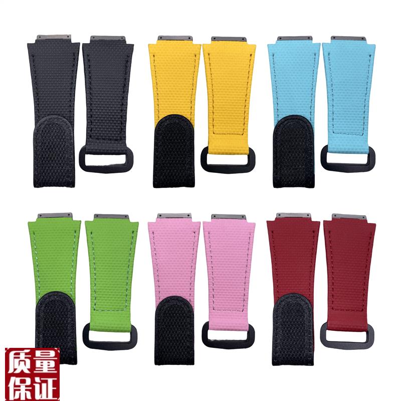 适用理查德米勒表带魔术贴氟橡胶tRichardMilleRM011RM030表带