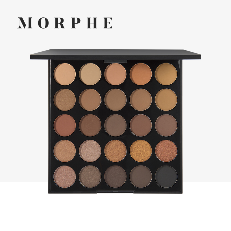 Morphe眼影盘25色 紫铜迷情 大地色裸妆 日常哑光珠光金属彩妆盘