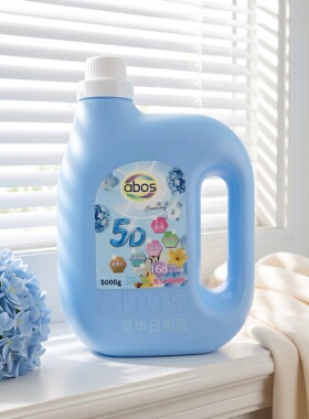 abos奥勃施5D香氛洗衣液5000ml抗菌消臭微胶囊留香家用实惠装