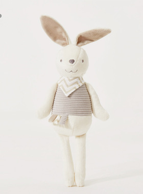 softlife可入口安抚小兔子玩偶婴幼儿不掉毛毛绒公仔宝宝生日礼物