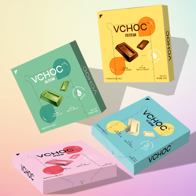 50g抹茶草莓可可牛奶味巧克力礼盒装多口味网红休闲零食代可可脂