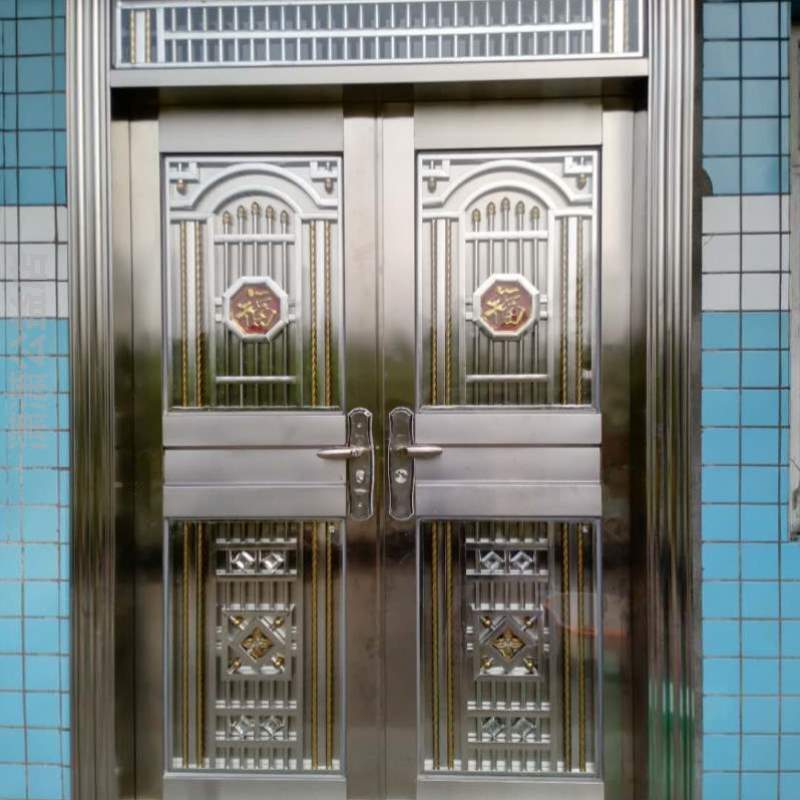 阳台不锈钢防盗门入户门大门家用自建房双开门?别墅门农村304进户