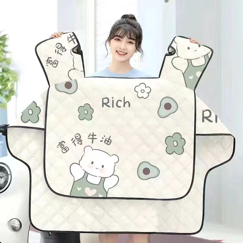 斗篷四季款电动车挡风被新款电瓶