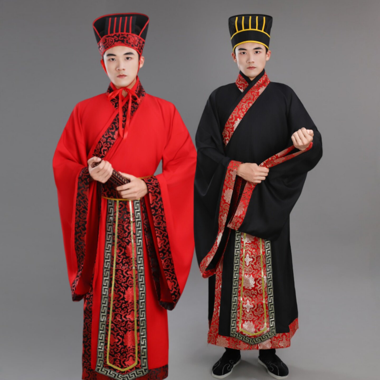成人师礼汉服男古代大臣官员中式婚礼祭孔大典通赞主持古装