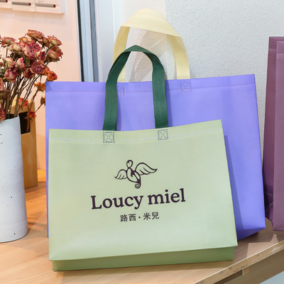 服装店用袋子覆膜无纺布袋子定制LOGO手提袋礼品包装袋购物袋定做