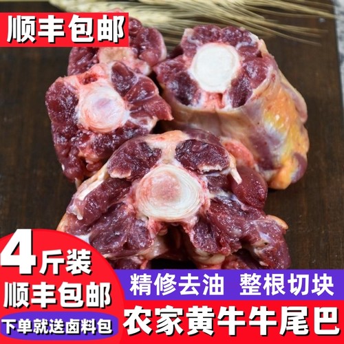 4斤装农家散养新鲜牛尾巴牛尾骨
