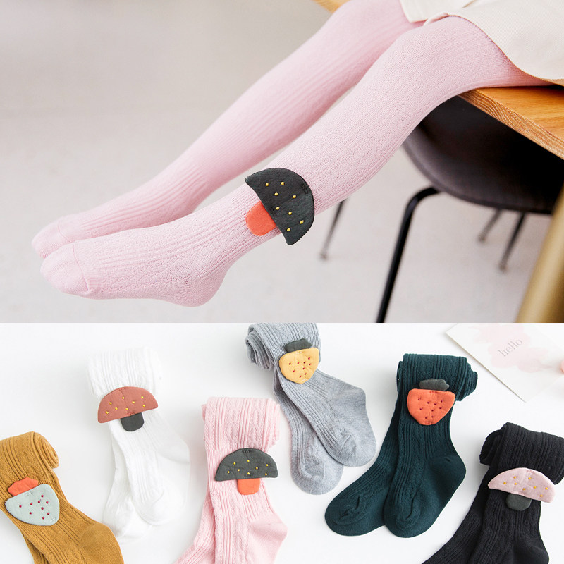 儿童袜子棉春秋薄款小宝宝婴儿打底袜学生卡通女童连裤袜1-3-6岁8