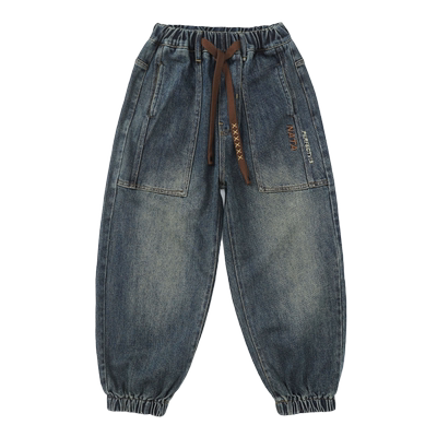 男童牛仔裤秋冬款2025新款