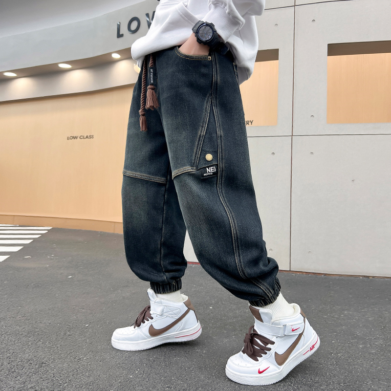 男童牛仔裤春秋2025新款