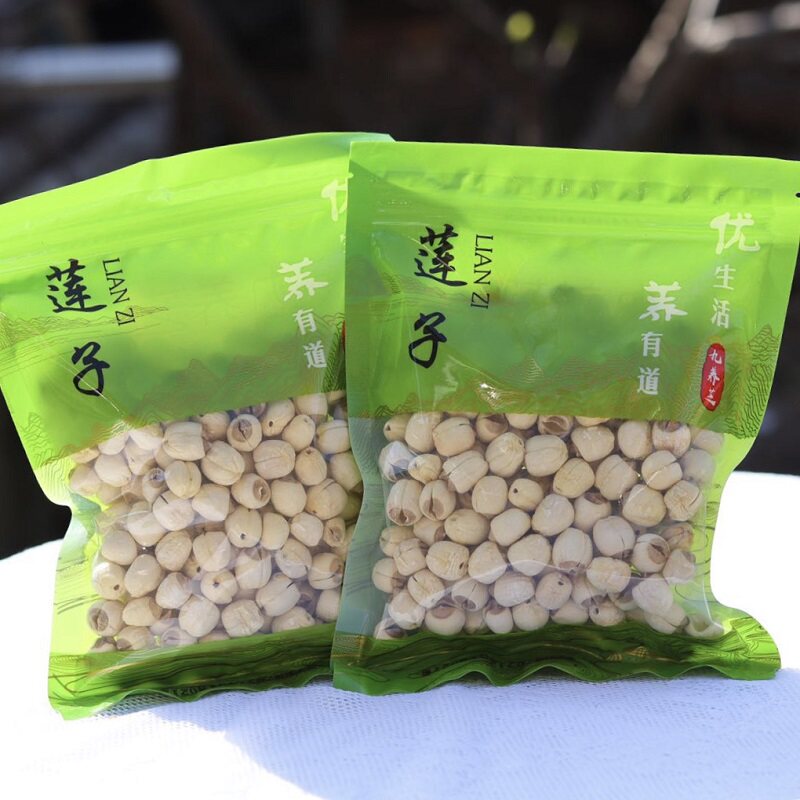 福建正宗建宁白莲子200g*2袋送100g冰糖农家新鲜晒干 干手工去芯