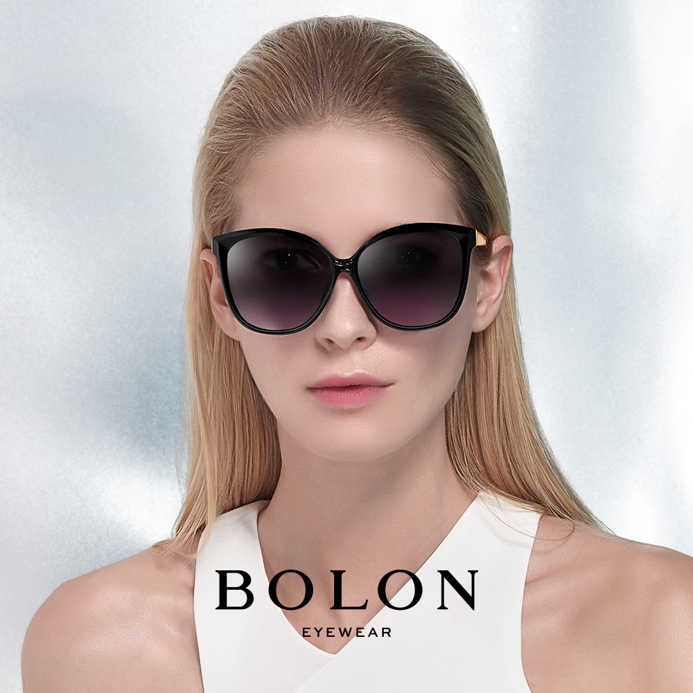 BOLON暴龙猫眼偏光太阳镜女士明星同款墨镜ins个性时尚眼镜BL5012