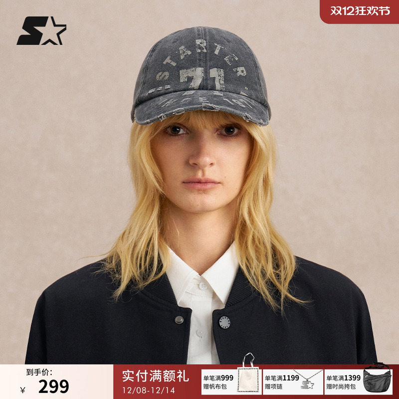 STARTER棒球帽2025秋季新款男生纯棉百搭鸭舌帽休闲帽子女生