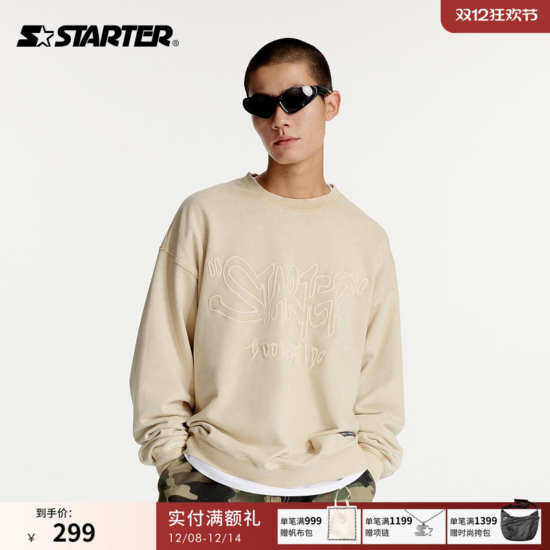 Starter长袖休闲套头圆领卫衣