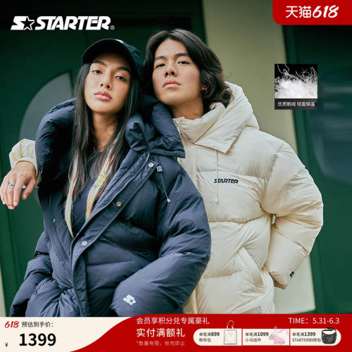 Starter羽绒服宽松保暖