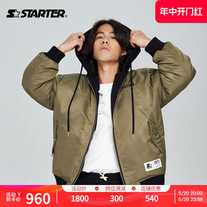 STARTER | 羽绒服男女同款2023冬季新款两面穿美式复古外套休闲服