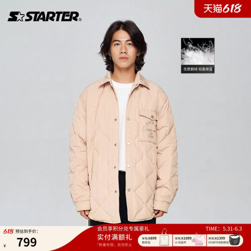 Starter羽绒外套潮流保暖情侣