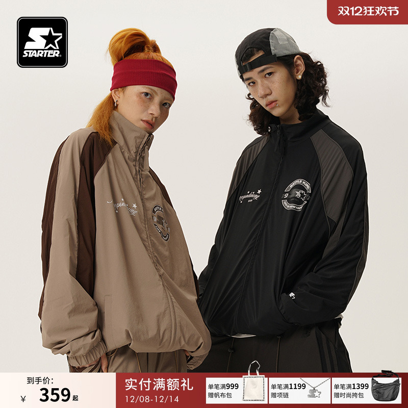 STARTER夹克美式城市游猎男女同款通勤运动宽松上衣运动休闲外套