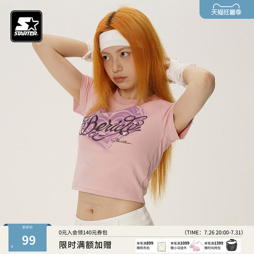 STARTER夏季新款短款印花短袖