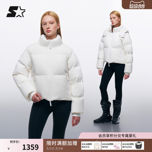 STARTER羽绒服冬季新款女生保暖休闲百搭面包服男生休闲外套上衣